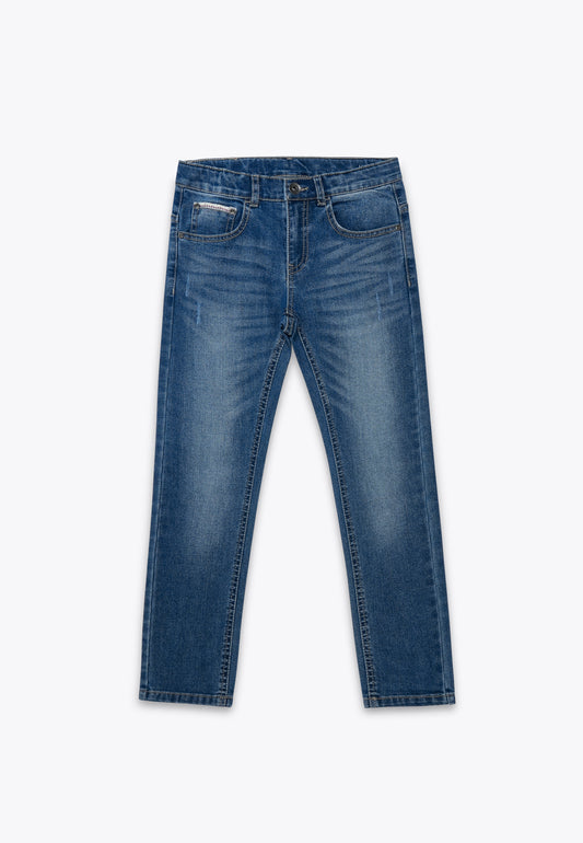 Pantalone Slim in Denim Elastico REPREVE
