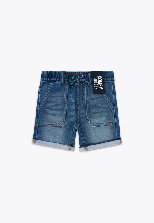 Bermuda Jogger in Denim