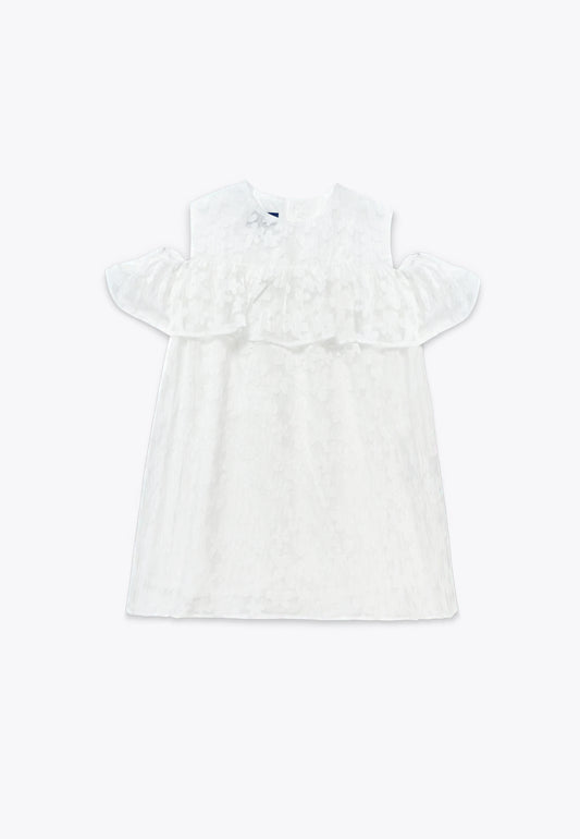 Abito Jacquard in Organza